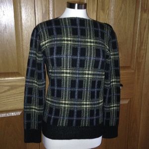 TOMAS MAIER -Plaid Wool/Cashmere Sweater -Like New